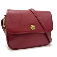 モスキーノ ショルダーバッグ 斜め掛け 鞄 レッド 赤 red ボルドー ゴールド gold レザー 革 MOSCHINO