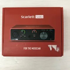2026年最新】Focusrite ( フォーカスライト ) scarlett soloの人気