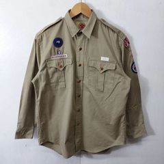 ボーイスカウト パッペン付き 長袖制服シャツ ベージュ - メルカリ