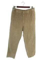 フリークスストア FREAKS STORE パンツ スラックス ロング ゴムウエスト コーデュロイ 無地 ベージュ サイズL QQQ