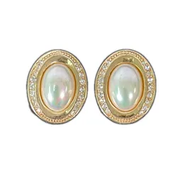 本物保証 Christian Dior クリスチャンディオール イヤリング ゴールド オフホワイト クリア ラインストーン フェイクパール 金メッキ レディース