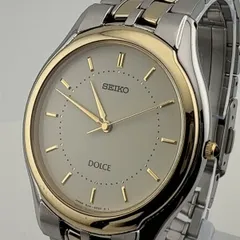 SEIKO 8J41-6030 セイコー DOLCE ドルチェ クォーツ　メンズ　ボーイズ　レディース　腕時計 稼働品 電池交換済　刻印あり【W37】