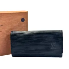 新品同様 LOUIS VUITTON ルイ ヴィトン  4連キーケース レザー ブラック 金具  箱付き