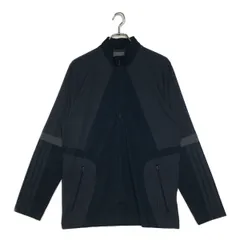 未使用品 メンズ アディダスゴルフ adidas GOLF 長袖シャツ M 紺 ネイビー ハーフジップ ドット柄
