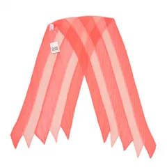 プリーツプリーズPLEATS PLEASE プリーツストライプ切替ストール ピンクベージュ