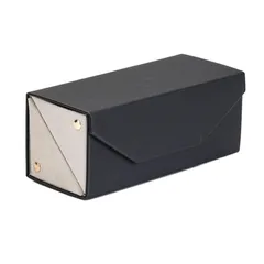 メガネケース サングラスケース 複数 2本用 眼鏡収納ボックス 折りたたみ PUレザー 擦り傷防止 旅行用 車用 持ち運びには便利 高級 2本 タイプ3