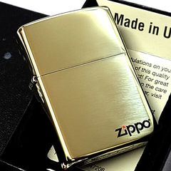 ジッポ ウッド調 ロゴデザイン ゴールド （真鍮ミラー） 未使用品 