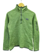 patagonia (パタゴニア) ハーフジップ フリース ベターセーター 古着 サイズ表記消え XS-S相当 グリーン レディース/027