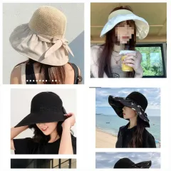 (新品) 4個まとめ 麦わら帽子 ハット バケットハット ラタンサンキャップ 日よけ帽子 夏