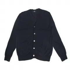 カバンドズッカCABANE de ZUCCA コットンサイドポケットカーディガン 紺M