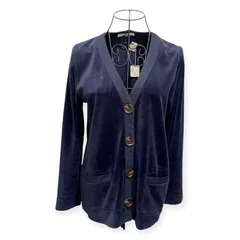 DoCLASSE  レディース　普通生地　サイズM　汚れ傷みなし　紺Vカーディガン