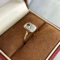 hum ROSE CUT DIAMOND PAVE RING rc-R99S - メルカリ