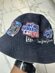 NEW ERA ニューエラ ニューヨーク・ヤンキース オールオーバ チーム パッチ バケットハット ネイビー