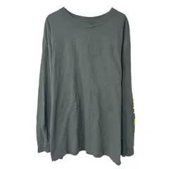 メキシコ製 Carhartt 長袖 プリントTシャツ 2XL ダークグレー カーハート コットン ロンT プルオーバー トップス 春物 a802-5407