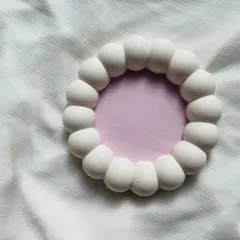 ぽこぽこトレイ　アクセサリートレイ　トレー　R.flower　ピンク　ジェスモナイト