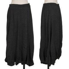 イッセイミヤケ ハートISSEY MIYAKE HaaT ウールフレアスカート 黒2