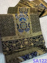 袋帯 モール 金糸 銀糸 やまと扱い 正絹 六通 SA122