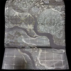 R-1593　帯　袋帯　六通　宮中錦　絹　レディース　フォーマル　うす紫