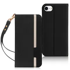 【特価商品】第3/2世代 8 / ケース 7 スマホケース 手帳型 PUレザー 軽量 SE 薄型 ワイヤレス充電対応 カード収納 スタンド機能 ストラップ付き iPhone 耐衝撃 iPhone SE （2022/2020）/ iPhone8 FYY / iP