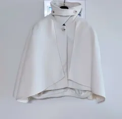 Snidel 白 ケープ コート ケープ スタイル