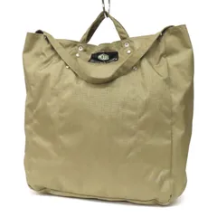 WK25016 美品 BAG'n'NOUN バッグンナウン 2WAY トートバッグ ツールバッグ ナイロン 手持ち 肩掛け ショルダー 軽量 エコバッグ カーキ