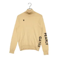 中古 レディース パーリーゲイツ PEARLY GATES セーター 2(L) ベージュ タートルネック