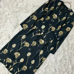leilian セットアップ スカート ネイビー 9 花柄 エレガント 総柄