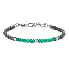 【新品】 [GAVU] [ガーブ] ヘマタイト グリーンアゲート 数珠 ブレスレット メンズ