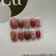 現品限り　ニュアンスネイルチップ　卒業式ネイル　推しネイル　ネイルチップ　ネイル