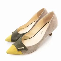アンタイトル UNTITLED パンプス スエード ポインテッドトゥ 22.5cm ベージュ系 マルチカラー /UO