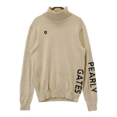 サイズ：4 PEARLY GATES パーリーゲイツ  タートルネックニットセーター  ベージュ系 [240101619263] ゴルフウェア メンズ ストスト