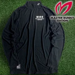 MASTER BUNNY EDITION by PEARLY GATES マスターバニー ミッププロッサムベア天竺 ストレッチ ハイネック 長袖 カットソー インナーシャツ ゴルフウェア 758-3166053 定価1.7万 ブラック▲026▼50915w03