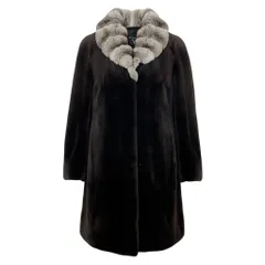 ミラショーン チンチラ シルク ファーコート ロングコート 毛皮コート 黒 40 2026年最新】毛皮コート チンチラの人気アイテム - メルカリ