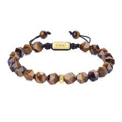 【新品】 [コアイ]COAI 8mm タイガーアイ ワイルドカット お守り パワーストーン ブレスレット メンズ