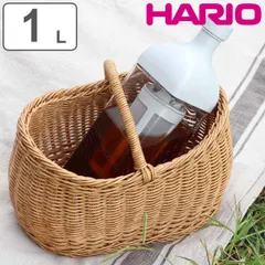 ハリオ カークコーヒーボトル 1L 8杯用 プラスチック （ HARIO 食洗機対応 冷水筒 水差し 麦茶ポット 水さし 日本製 横置き 縦置き コーヒーボトル 角型 熱湯 ストレーナー付き 水出し アイスコーヒー おしゃれ ）)
