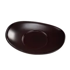 茶托 小判 溜 茶たく 茶器 食器 日本製 （ 皿 小皿 器 うつわ 和食器 コースター 楕円 プレート 和風 プラスチック ）