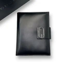 未使用品 GUCCI グッチ 手帳 レザー ブラック 箱付き