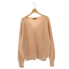 ジャーナルスタンダード JOURNAL STANDARD Vネックセーター ニット ピンクベージュ /DO ■OS ■AX