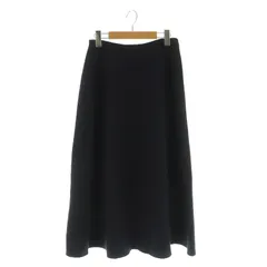 ノーリーズ Nolley's スウェット風ニットフレアスカート ロング ストレッチ 38 ネイビー /MY ■OS