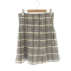 スナイデル SNIDEL フレアーミニスカショーパン ショートパンツ 0 ブラック オフホワイト /DF ■OS