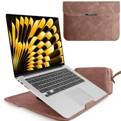 LanQii ノートパソコン用スリーブ 16 /15.6/14/13.3/13/12/11.6/11 インチ パソコンケース Macbook Air Pro/Dell/Surface/Ausu/Acer/HP/Lenovo 用 磁石設計 薄型PU革ノ ...