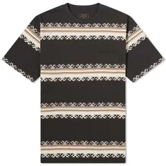 ビームス プラス メンズ トップス Tシャツ Beams Plus Jacquard Stripe PocketShirt Charcoal チャコール