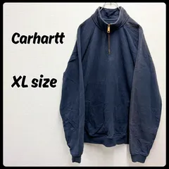 Carhartt ハーフジップ スウェット XLサイズ ネイビー