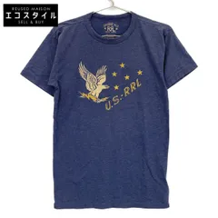 RRL ダブルアールエル 782857066001 ﾈｲﾋﾞｰ ｺｯﾄﾝﾌﾞﾚﾝﾄﾞ 製品染め ｸﾞﾗﾌｨｯｸｼｮｰﾄｽﾘｰﾌﾞｶｯﾄｿｰ XS