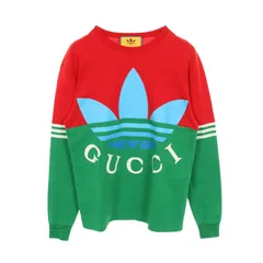 グッチ GUCCI 長袖Tシャツ GUCCI × adidas コットン カットソー メンズ Used A