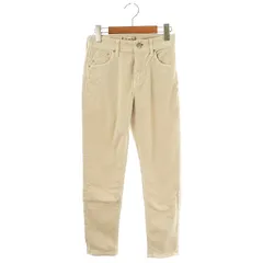 ヤヌーク YANUK RUTH コーデュロイパンツ ジッパーフライ スリム 23 アイボリー /DO ■OS