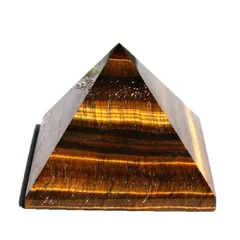 【新品】 富商 天然石 タイガーアイ ピラミッド型 パワーストーン 虎目石 誕生石 風水 開運 神秘 置物 インテリア 新年 正月 TM30