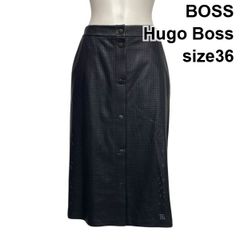Hugo Boss パンチングレザースカート Leather Skirts | HUGO BOSS