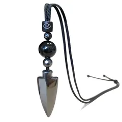 【新品】 [Ecooon] 5A ブラックトルマリン テラヘルツ鉱石 十字架 矢印 ネックレス ブレスレット クリスタル ヒーリング ペンダント 天然石 パワーストーン ネックレス(black tourmaline電気石) 心霊浄化石 魔除け オブシディア 0