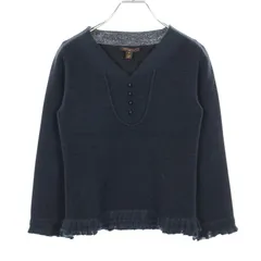 ルイ・ヴィトン LOUIS VUITTON ニット RW0524 ネイビー ウール カットソー レディース Used Aのサムネイル